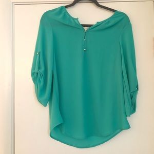 Teal blouse